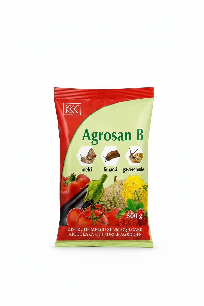 Agrosan B – Granule impotriva Melcilor și Limacșilor, 500g