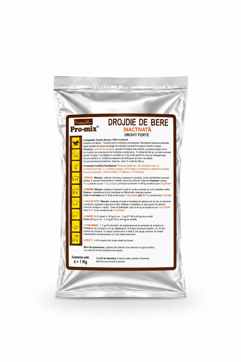 Drojdie de Bere Inactivată – Supliment Natural pentru Animale